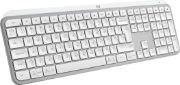 Image de Logitech MX Keys S clavier Universel RF sans fil + Bluetooth QWERTY US International Aluminium, Blanc (920-011588)