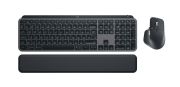 Image de Logitech MX Keys S Combo clavier Souris incluse Bureau RF sans fil + Bluetooth QWERTY US International Graphite (920-011614)