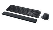 Image de Logitech MX Keys S Combo clavier Souris incluse Bureau RF sans fil + Bluetooth QWERTY US International Graphite (920-011614)