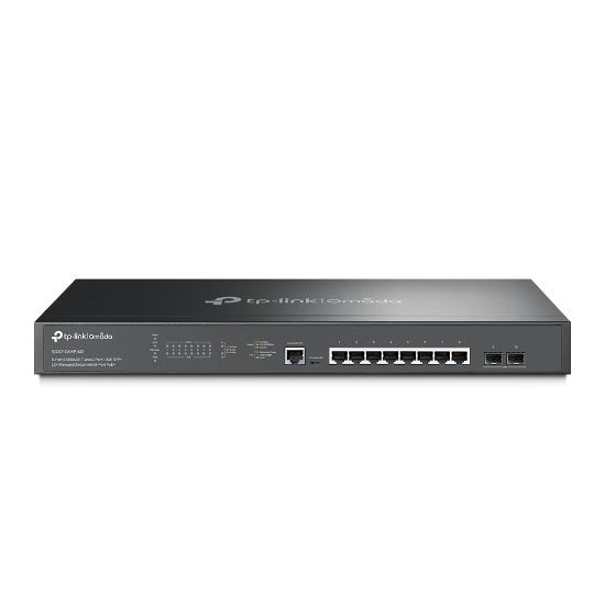 Image de TP-Link Omada commutateur réseau Géré L2+ 2.5G Ethernet (100/1000/2500) Connexion Ethernet, supportant l'alimentation via ce port (PoE) 1U Noir (SG3210XHP-M2)