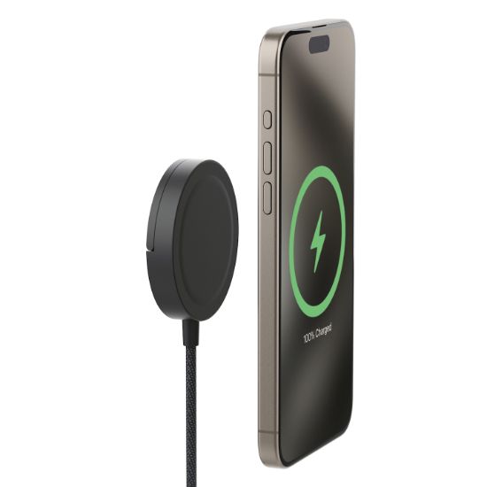 Image de mophie Qi2 Magnetic Charger Smartphone Noir USB Recharge sans fil Charge rapide Intérieure (401316198)