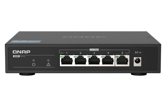 Image de QNAP commutateur réseau Non-géré Gigabit Ethernet (10/100/1000) Noir (QSW-1105-5T)