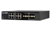 Image de QNAP commutateur réseau Non-géré L2 10G Ethernet (100/1000/10000) Noir (QSW-3216R-8S8T)