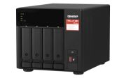 Image de QNAP TS-473A + QSW-1105-5T Bundle Pack NAS Tower Ryzen Embedded V1500B 8 Go DDR4 0 To QNAP Turbo System Noir (TS-473A-SW5T)