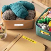 Image de Brother - Ruban adhésif noir sur jaune, 12 mm de large, non laminé (BTAG-631)