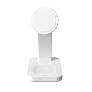 Image de mophie Snap+ 3-in-1 Wireless Charge Stand Casque, Smartphone, Smartwatch Blanc USB Recharge sans fil Charge rapide Intérieure (401314108)