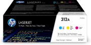 Image de HP Cartouche 312A toner Cyan Tri-Pack (CF440AM)