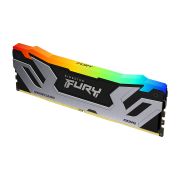 Image de Kingston Technology FURY 48Go 8400MT/s DDR5 CL40 CUDIMM (Kit de 2) Renegade RGB Silver XMP (KF584CU40RSAK2-48)