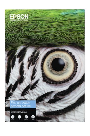 Image de Epson Fine Art Cotton Smooth Natural A4 25 Sheets (C13S450267)