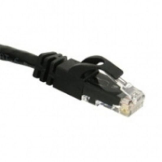 Image de C2G 25ft Cat6 550MHz Snagless câble de réseau Noir 7,625 m (27155)