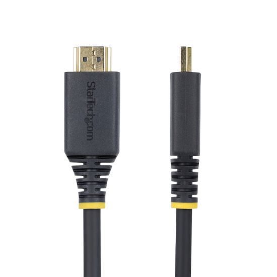 Image de StarTech.com Câble HDMI Haut Débit de 30cm Certifié Premium, 4K 60Hz/1440p 144Hz, HDR10/HDCP 2.2/ARC, 18Gbps, Cordon HDMI 2.0 UHD pour TV/Moniteur/Affichage, Gaine T ... (HDMI2-CABLE-4K60-30C)