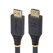 Image de StarTech.com Câble HDMI Haut Débit de 4,5m avec Connecteur à Pince, 4K 60Hz/1440p 144Hz, HDR10/HDCP 2.2/ARC, 18Gbps, UHD HDMI 2.0, Cordon pour TV/Moniteur/Écran, Gai ... (HDMI2-CABLE-GRIP-15F)