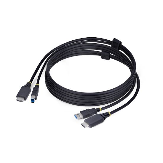 Image de StarTech.com Câble KVM HDMI de 1,8m et USB 5Gbps, 4K 60Hz, Câble Combo HDMI 2.0 et USB pour Commutateurs/Switchs KVM (HU1226-KVM-CABLE)