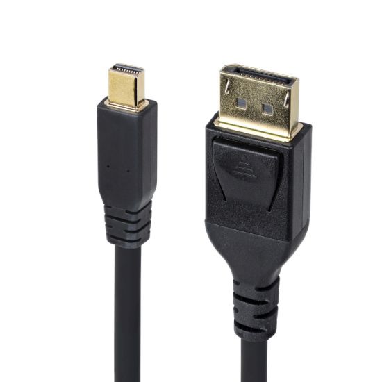 Image de StarTech.com Câble Mini DisplayPort vers DisplayPort 1.4 de 3m - 8K 60Hz/4K 120Hz HBR3 HDR, UHD mDP vers DP 1.4, Câble Écran/Vidéo Ultra HD Mince (34 AWG) (DP14MDPMM10F)