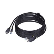 Image de StarTech.com Câble KVM HDMI de 3 m et USB 5Gbps, 4K 60Hz, Câble Combo HDMI 2.0 et USB pour Commutateurs/Switchs KVM (HU12210-KVM-CABLE)