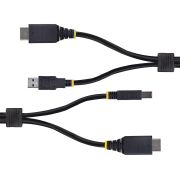 Image de StarTech.com Câble KVM HDMI de 3 m et USB 5Gbps, 4K 60Hz, Câble Combo HDMI 2.0 et USB pour Commutateurs/Switchs KVM (HU12210-KVM-CABLE)