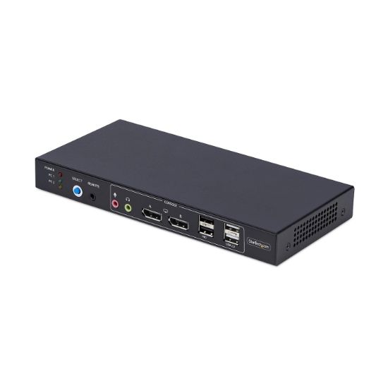 Image de StarTech.com Switch KVM DisplayPort 2 Ports avec Matrice Vidéo Double Vue, 4K 60Hz, Hub 4x Ports USB, Commutateur KVM, Commutation par Touche de Raccourci, Matrice K ... (P2ADD121D-KVM-SWITCH)