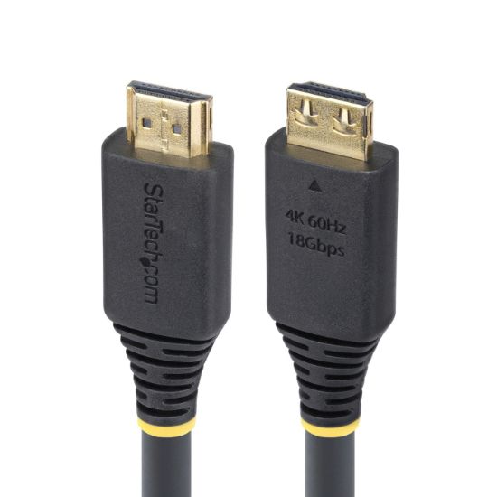 Image de StarTech.com Câble HDMI Haut Débit de 6m avec Connecteur à Pince, 4K 60Hz/1440p 144Hz, HDR10/HDCP 2.2/ARC, 18Gbps, UHD HDMI 2.0, Cordon pour TV/Moniteur/Écran, Gaine ... (HDMI2-CABLE-GRIP-20F)
