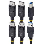 Image de StarTech.com Câble KVM Double DisplayPort de 1,8m et USB 5Gbps, 4K 60Hz, Câble Combo DP 1.2 et USB pour Commutateurs/Switchs KVM à Deux Moniteurs (DDU1226-KVM-CABLE)