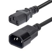 Image de StarTech.com Cordon de Rallonge Électrique de 4,5m, Cordon d'Alimentation PDU C14 à C13, 15A 250V, 14AWG, Câble d'Alimentation AC pour PDU/Alimentation, Certifié KEMA-KE ... (PXTC13C141415FEU)