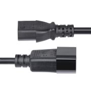 Image de StarTech.com Cordon de Rallonge Électrique de 4,5m, Cordon d'Alimentation PDU C14 à C13, 15A 250V, 14AWG, Câble d'Alimentation AC pour PDU/Alimentation, Certifié KEMA-KE ... (PXTC13C141415FEU)