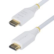 Image de StarTech.com câble HDMI 1,8 m HDMI Type A (Standard) Blanc (HDMI2-CABLE-4K60-6FW)