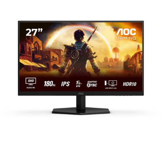 Image de AOC G4 écran plat de PC 68,6 cm (27") 2560 x 1440 pixels Quad HD Noir, Rouge (Q27G42XE)