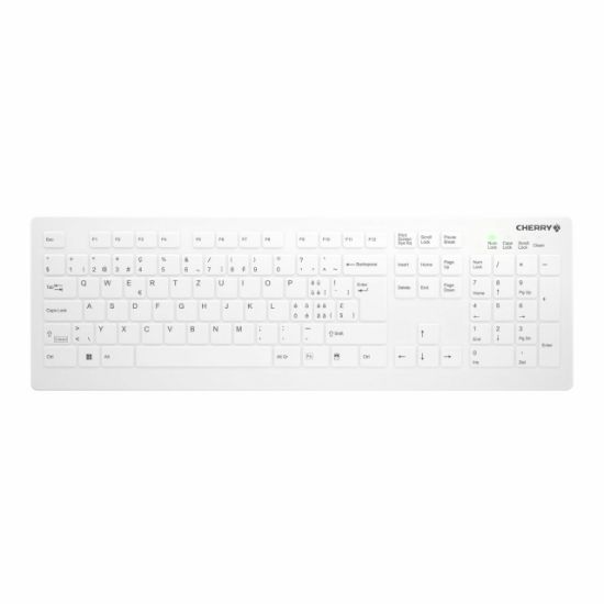 Image de CHERRY AK-C8112 clavier Médical RF sans fil QWERTZ ... (AK-C8112-FUS-W/CH)