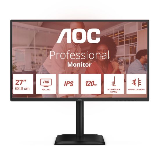 Image de AOC écran plat de PC 68,6 cm (27") 1920 x 1080 pixels Full HD LED Noir (27E4U)