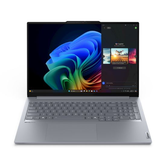 Image de Lenovo ThinkBook 16 G7 QOY Copilot+ PC Qualcomm Snapdragon X1P-42-100 Ordinateur portable 40,6 cm (16") WUXGA 16 Go LPDDR5x-SDRAM 512 Go SSD Wi-Fi 7 (802.11be) Windows 11 Pro ... (21NH000BMH)