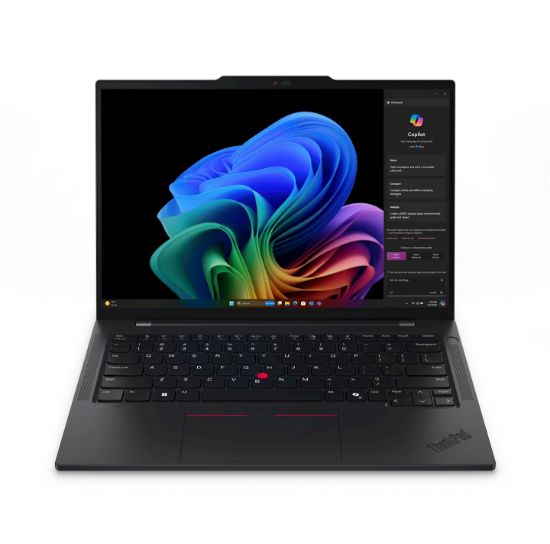 Image de Lenovo ThinkPad T14s Gen 6 (Snapdragon) Copilot+ PC Qualcomm Snapdragon X1E-78-100 Ordinateur portable 35,6 cm (14") Écran tactile WUXGA 32 Go LPDDR5x-SDRAM 512 Go SSD Wi-Fi 7 ... (21N1000RMH)