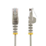 Image de StarTech.com Câble Ethernet CAT6 Gris Fin de 15m, Sans Accroc, 100W PoE, UTP, LSZH, Fil de Cuivre Pur 28AWG, Cordon Patch Réseau RJ45 avec Serre-Câble, Contrôlé Fluke (N6PAT15MGRS)