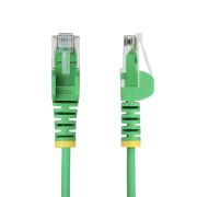Image de StarTech.com Câble Ethernet CAT6 Vert Fin de 5m, Sans Accroc, 100W PoE, UTP, LSZH, Fil de Cuivre Pur 28AWG, Cordon Patch Réseau RJ45 avec Serre-Câble, Contrôlé Fluke (N6PAT5MGNS)