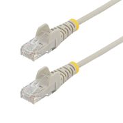 Image de StarTech.com Câble Ethernet CAT6 Gris Fin de 7m, Sans Accroc, 100W PoE, UTP, LSZH, Fil de Cuivre Pur 28AWG, Cordon Patch Réseau RJ45 avec Serre-Câble, Contrôlé Fluke (N6PAT7MGRS)