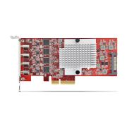 Image de StarTech.com Carte PCIe USB-C 4 Ports, USB 3.2 10 Gbit/s, Carte d'Extension PCI Express USB-C, 4 Contrôleurs USB Indépendants, Carte PCIe USB Type-C, Windows/Linux/mac ... (P10Q4C-USB-CARD-LP)