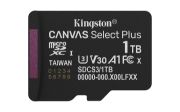 Image de Kingston Technology 1TB microSDXC Canvas Select Plus Gen3 150MB/s A1 (Adaptateur SD inclus) (SDCS3/1TB)