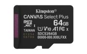 Image de Kingston Technology 64GB micSDXC Canvas Select Plus Gen3 100R A1 (Adaptateur SD non inclus) (SDCS3/64GBSP)