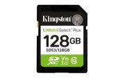 Image de Kingston Technology 128 Go SDXC Canvas Select Plus Gen3 150 Mo/s C10 UHS-I U1 V10 (SDS3/128GB)
