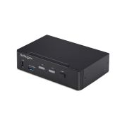 Image de StarTech.com Switch KVM DisplayPort 2 Ports, 4K 60 Hz, DP 1.2, Gestion EDID, Hub USB 3.0 2 Ports, 4 Ports USB HID, Conforme TAA (P2AD122-KVM-SWITCH)