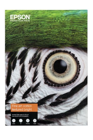 Image de Epson Fine Art Cotton Textured Bright A3+ 25 Sheets (C13S450289)