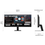Image de LG 29U511A-B écran plat de PC 73,7 cm (29") 2560 x 1080 pixels WFHD LCD Noir (29U511A-B.AEU)
