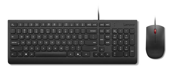 Image de Lenovo KB MICE_BO Essencial WR KBMS GB A1 clavier Souris incluse Universel USB Anglais britannique Noir (4X31R64438)