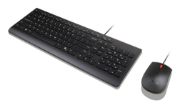 Image de Lenovo KB MICE_BO Essencial WR KBMS GB A1 clavier Souris incluse Universel USB Anglais britannique Noir (4X31R64438)