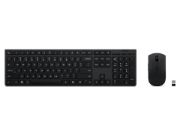 Image de Lenovo clavier Souris incluse Bureau RF sans fil + Bluetooth Anglais américain Noir (4X31R64351)