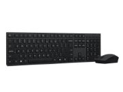 Image de Lenovo clavier Souris incluse Bureau RF sans fil + Bluetooth Anglais américain Noir (4X31R64351)