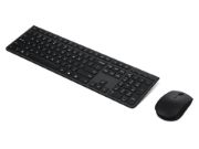 Image de Lenovo clavier Souris incluse Bureau RF sans fil + Bluetooth Anglais américain Noir (4X31R64351)
