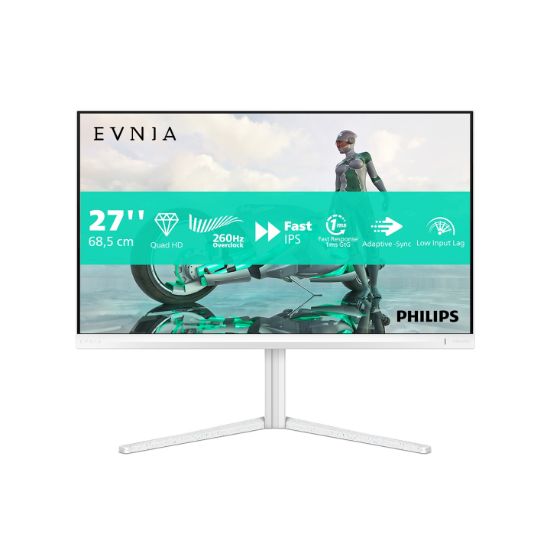 Image de Philips Evnia écran plat de PC 68,6 cm (27") 2560 x 1440 pixels Quad HD LCD Blanc (27M2N3501PA/00)