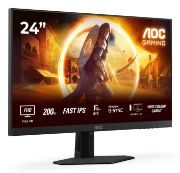 Image de AOC G4 écran plat de PC 60,5 cm (23.8") 1920 x 1080 pixels Full HD LED Noir, Rouge (24G4HRE)