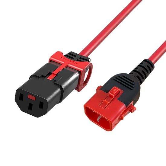 Image de ACT câble électrique Rouge 1 m Coupleur C13 Coupleur C14 (AK5512)