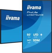 Image de iiyama Écran d'affichage dynamique Écran plat de signalisation numérique 125,7 cm (49.5") LCD Wifi 500 cd/m² 4K Ultra HD Noir Intégré dans le processeur Android 24/7 (LH5075UHS-B2AG)